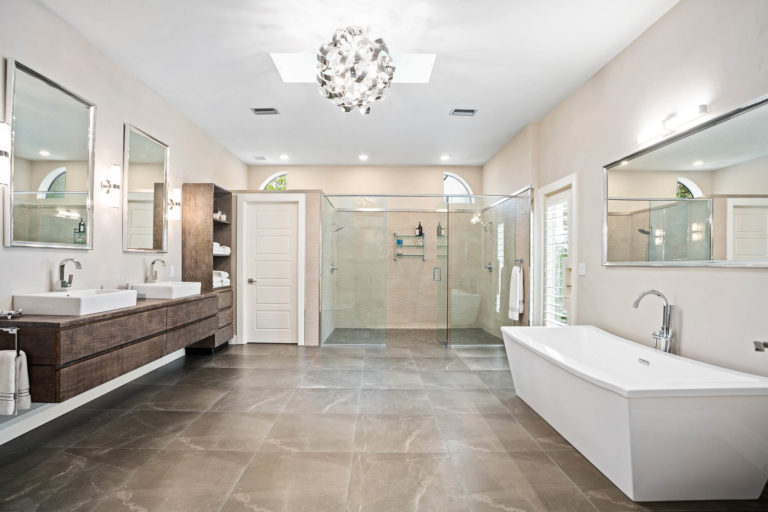 Residential Real Estate Master Bathroom Interior Windermere FL